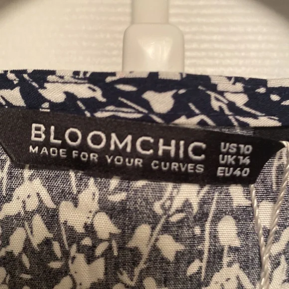 Brand New BloomChic Navy/White Wrap Dress…size 10 - Picture 5 of 7